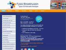 Tablet Screenshot of fysiobroekhuizen.nl